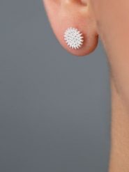 Heliophilia Srebrne kolczyki-wkrętki z cyrkoniami rozmiar: onesize. Szare kolczyki Heliophilia, z cyrkonią, srebrne. Za 61.60 zł.
