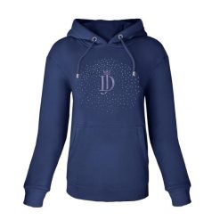 Bluza z kapturem JD ATTACK Elowyn. Niebieskie bluzy JD ATTACK, bez wzorów, sportowe, bez ramiączek, z kapturem. Za 239.00 zł.