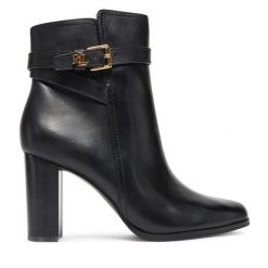 Botki LAUREN RALPH LAUREN. Czarne botki Lauren Ralph Lauren, bez wzorów, bez obcasa, na słupku, bez zapięcia. Za 1,199.00 zł.