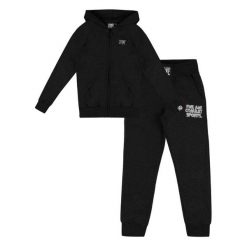 Bluza z kaptur na trening na czas wolny. Czarne bluzy LEONE 1947 APPAREL, bez wzorów, z bawełny, sportowe, bez ramiączek, bez kaptura. W wyprzedaży za 136.83 zł.