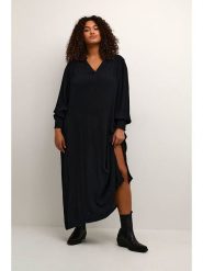 KAFFE curve Sukienka "Miriam" w kolorze czarnym rozmiar: 44. Czarne sukienki KAFFE curve, bez wzorów, z wiskozy, bez kołnierzyka, bez ramiączek, maxi. Za 208.99 zł.