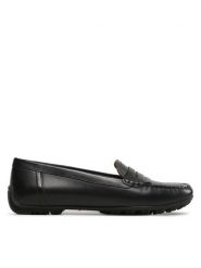 Geox Mokasyny D Kosmopolis + Grip D35RCA 00043 C9999 Czarny. Czarne mokasyny Geox, bez wzorów, ze skóry. Za 359.99 zł.