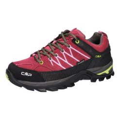 Buty trekkingowe damskie CMP Rigel Low Wp. Czerwone trekkingi CMP, bez wzorów, bez zapięcia, trekkingowe. Za 329.99 zł.