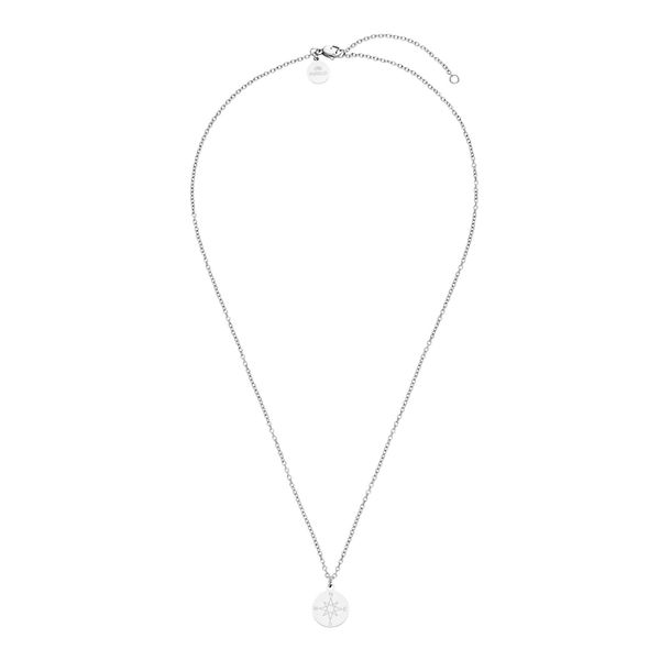 Purelei Purelei Naszyjnik Compass Naszyjniki 1 ct Damski. Czerwone naszyjniki Purelei, z materiału, srebrne. Za 149.19 zł.