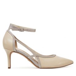 Szpilki Tamaris. Brązowe szpilki Tamaris, bez wzorów, bez obcasa, na szpilce, bez zapięcia. Za 319.99 zł.
