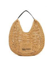 Karl Lagerfeld Jeans Torebka B2W50050 Beżowy. Brązowe torebki klasyczne Karl Lagerfeld Jeans, bez wzorów, z jeansu, bez dodatków. Za 429.99 zł.