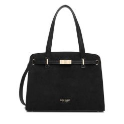 Torebka Nine West. Czarne torebki klasyczne Nine West, bez wzorów, klasyczne, bez dodatków. Za 279.99 zł.