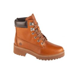 Trapery damskie, Carnaby Cool 6 In Boot. Brązowe traperki Timberland, bez wzorów, z gumy, bez obcasa, bez zapięcia. Za 829.99 zł.