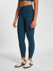 Damskie legginsy Hummel Hiit Intensity. Niebieskie legginsy Hummel, bez wzorów, z materiału, klasyczne. Za 269.75 zł.