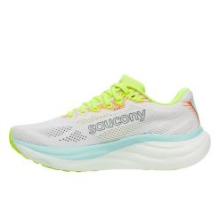 Buty do biegania Saucony Ride 19 Białe. Białe buty do biegania Saucony, bez wzorów, z materiału, bez zapięcia, do biegania. Za 690.25 zł.
