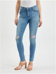 Orsay Dżinsy - Skinny fit - w kolorze błękitnym rozmiar: 40. Niebieskie jeansy Orsay, bez wzorów, klasyczne, z podwyższonym stanem. Za 75.16 zł.