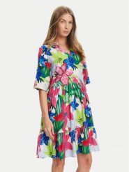Tatuum Sukienka letnia Netuno T2511.209 Kolorowy Regular Fit. Sukienki Tatuum, bez wzorów, z wiskozy, bez kołnierzyka, bez ramiączek. Za 169.99 zł.