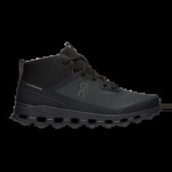 Obuwie trekkingowe On Cloudroam Waterproof Noir. Czarne buty do biegania On, bez wzorów, z materiału, bez zapięcia, do biegania. Za 923.10 zł.