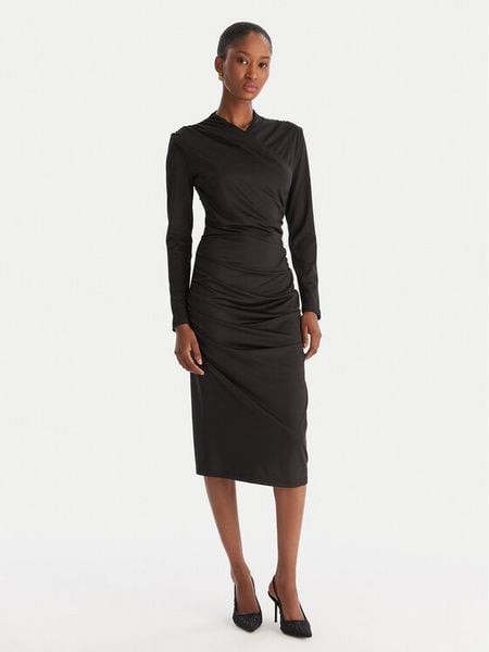 ACCESS FASHION Sukienka koktajlowa 54-3040-225 Czarny Slim Fit. Czarne sukienki ACCESS FASHION, xs, bez wzorów, z syntetyku, wizytowe, bez kołnierzyka, bez ramiączek. Za 439.99 zł.