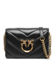 Pinko Torebka Love Click Mini AI 23-24 PLTT 100067 A136 Czarny. Czarne listonoszki Pinko, bez wzorów, ze skóry, bez dodatków. Za 1,739.00 zł.