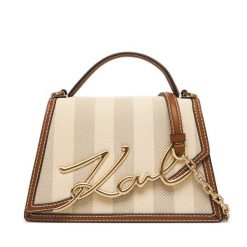 Torebka KARL LAGERFELD. Brązowe torebki klasyczne KARL LAGERFELD, bez wzorów, klasyczne, bez dodatków. Za 1,499.00 zł.