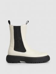 Pepe Jeans FOOTWEAR Sztyblety "Yoko" w kolorze kremowym rozmiar: 40. Brązowe botki Pepe Jeans FOOTWEAR, bez wzorów, z jeansu, sportowe, bez zapięcia. Za 264.77 zł.