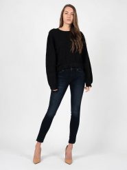 Silvian Heach Sweter | PGA22142MA | Kobieta | Czarny. Czarne swetry Silvian Heach, m, bez wzorów, z dzianiny, bez ramiączek. W wyprzedaży za 199.00 zł.