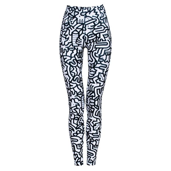 Legginsy sportowe damskie DEEP TRIP Dudle. Czarne legginsy DEEP TRIP, m, bez wzorów, na jogę i pilates. Za 179.00 zł.