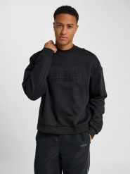 Bluza Hummel Boxy Logo. Czarne bluzy Hummel, xl, bez wzorów, z bawełny, bez ramiączek, bez kaptura. Za 303.60 zł.