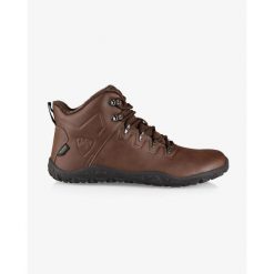 Buty outdoorowe Kilpi BARE HIGH WP-U do chodzenia boso. Brązowe buty trekkingowe Kilpi, bez zapięcia. Za 628.61 zł.