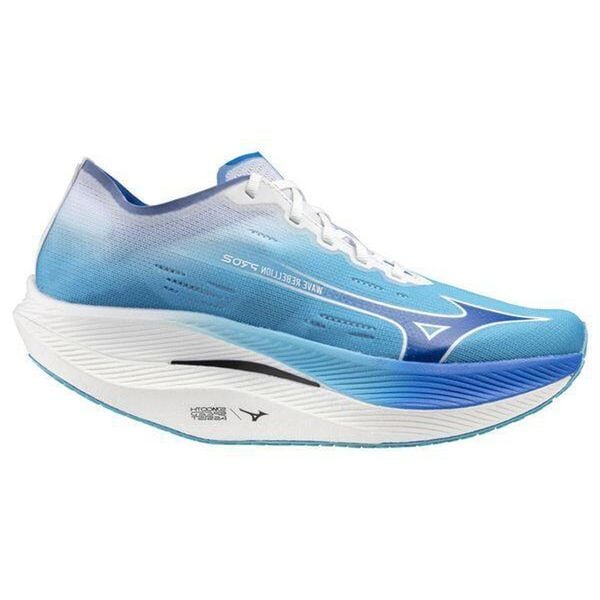 Buty do biegania Mizuno Wave Rebellion Pro. Niebieskie buty do biegania Mizuno, bez wzorów, bez zapięcia, do biegania, mizuno wave. W wyprzedaży za 924.00 zł.