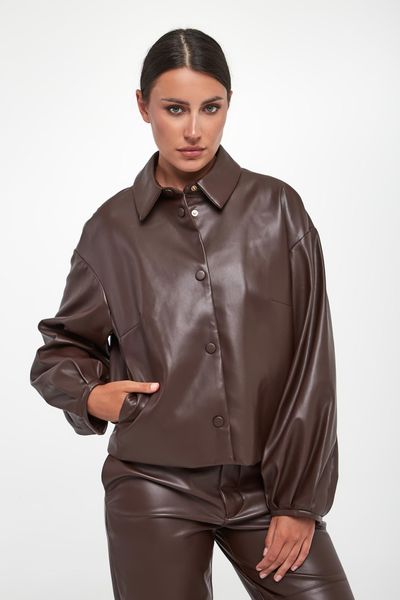 Kurtka damska z ekoskóry TWINSET. Kurtki Twinset Milano, bez wzorów, bez kaptura. Za 1,079.00 zł.