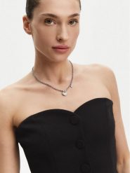 Guess Naszyjnik JUBN05 212JW Srebrny. Szare naszyjniki Guess, z tworzywa sztucznego, metalowe. Za 189.99 zł.