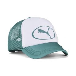 Czapka typu trucker Essentials PUMA. Białe czapki z daszkiem Puma, na wiosnę, bez wzorów, eleganckie. Za 89.00 zł.