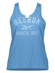 Reebok Top w kolorze błękitnym rozmiar: S. Niebieskie topy sportowe Reebok, s, bez wzorów. Za 48.50 zł.
