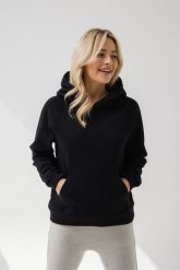 BLUZA RITA CZARNA L - Flawless. Czarne bluzy Flawless, na zimę, l, bez wzorów, z bawełny, bez ramiączek, bez kaptura. Za 339.00 zł.