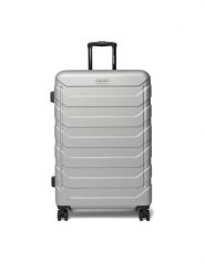 GINO ROSSI Walizka duża CEO-GIN-L-003-05-SILVER Srebrny. Szare walizki Gino Rossi, duże. Za 299.99 zł.