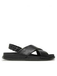Lasocki Sandały ARC-IGA-01 Czarny. Czarne sandały Lasocki, bez wzorów, ze skóry, bez obcasa, na płaskiej podeszwie, bez zapięcia. Za 179.99 zł.