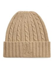 LAUREN RALPH LAUREN Czapka 454P23505001 Beżowy ciemny. Brązowe czapki zimowe Lauren Ralph Lauren, bez wzorów, z poliesteru. Za 329.99 zł.