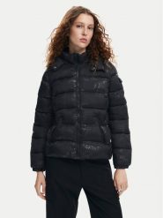 Desigual Kurtka zimowa Drammen 24WWEWBM Czarny Regular Fit. Czarne kurtki Desigual, na zimę, s, bez wzorów, z syntetyku, bez kaptura. Za 444.29 zł.