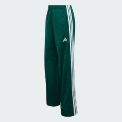 Spodnie dresowe Dayready Wide Leg. Zielone spodnie dresowe adidas, bez wzorów, z dresówki, na fitness i siłownię. Za 199.00 zł.