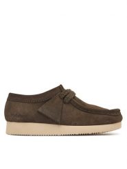 Clarks Półbuty Wallabee Lite. 26329403 Zielony. Zielone półbuty wsuwane Clarks, bez wzorów, ze skóry, bez obcasa, na płaskiej podeszwie. Za 429.99 zł.