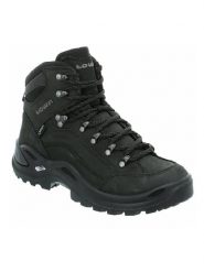 LOWA Skórzane buty turystyczne "Renegade GTX Mid Ws" w kolorze czarnym rozmiar: 40. Czarne buty trekkingowe Lowa, z gore-texu, bez zapięcia. Za 869.74 zł.