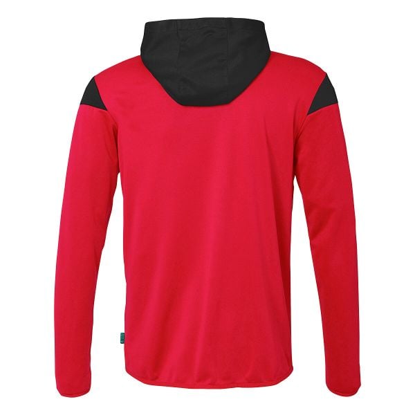 Bluza dresowa z kapturem Uhlsport Squad 27. Czarne bluzy Uhlsport, xl, bez wzorów, z dresówki, eleganckie, bez ramiączek, z kapturem. Za 211.50 zł.