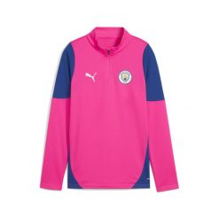 Młodzieżowa bluza treningowa Manchester City z zamkiem 1/4 PUMA. Czerwona bluzy bez kaptura Puma, l, bez wzorów, bez kaptura, do biegania. Za 299.00 zł.