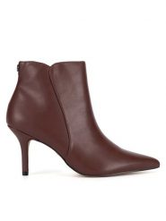 Nine West Botki WFA2784-1 Brązowy. Brązowe botki Nine West, bez wzorów, bez obcasa, na szpilce, bez zapięcia. Za 181.99 zł.