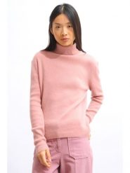 AUTHENTIC CASHMERE Kaszmirowy golf "Suzie" w kolorze jasnoróżowym rozmiar: L. Różowe swetry AUTHENTIC CASHMERE, l, bez wzorów, z kaszmiru, bez ramiączek. Za 456.87 zł.
