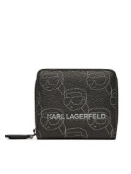KARL LAGERFELD Portfel damski A2W32018 Czarny. Czarne portfele KARL LAGERFELD, bez wzorów, ze skóry. Za 419.99 zł.