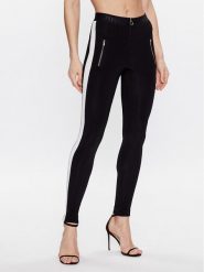 Pinko Spodnie materiałowe Patito Pantalone 100434 A0LR Czarny Slim Fit. Czarne spodnie materiałowe Pinko, bez wzorów, z materiału. Za 1,619.00 zł.