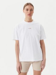 Calvin Klein Jeans T-Shirt Placed Institutional J20J225539 Biały Relaxed Fit. Białe t-shirty Calvin Klein Jeans, xl, bez wzorów, z bawełny, bez kołnierzyka, bez ramiączek. Za 139.99 zł.