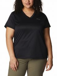 Columbia Koszulka turystyczna "Columbia Hike™" w kolorze czarnym rozmiar: M. Czarne t-shirty sportowe Columbia, m, bez wzorów, z materiału, bez ramiączek, outdoorowe. Za 70.24 zł.