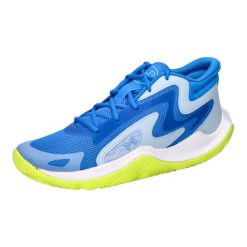 Buty do koszykówki Under Armour Jet '25 team royal blue. Niebieskie buty trekkingowe Under Armour, bez wzorów, z materiału, bez zapięcia, do koszykówki. Za 394.15 zł.