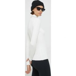 HUGO sweter damski kolor biały lekki z półgolfem. Białe swetry Hugo, l, bez wzorów, z dzianiny, bez ramiączek. Za 639.99 zł.