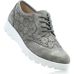 Buty sznurowane bonprix antracytowy. Baleriny marki bonprix. Za 99.99 zł.