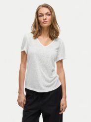 Vila T-Shirt Amer 14093441 Biały Regular Fit. Białe t-shirty Vila, xxl, bez wzorów, z wiskozy, bez kołnierzyka, bez ramiączek. Za 79.99 zł.